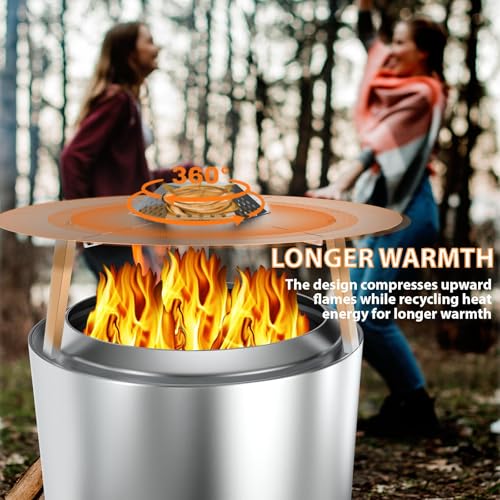 BQMAX FirePit Heat Deflector for Solo Stove Yukon 27", Portable Heat Diffuser with Carrying Handles for Solo Stove Yukon, 27 Inch Stainless Steel Heat Deflector for Solo Stove Yukon Accessory - Image 5