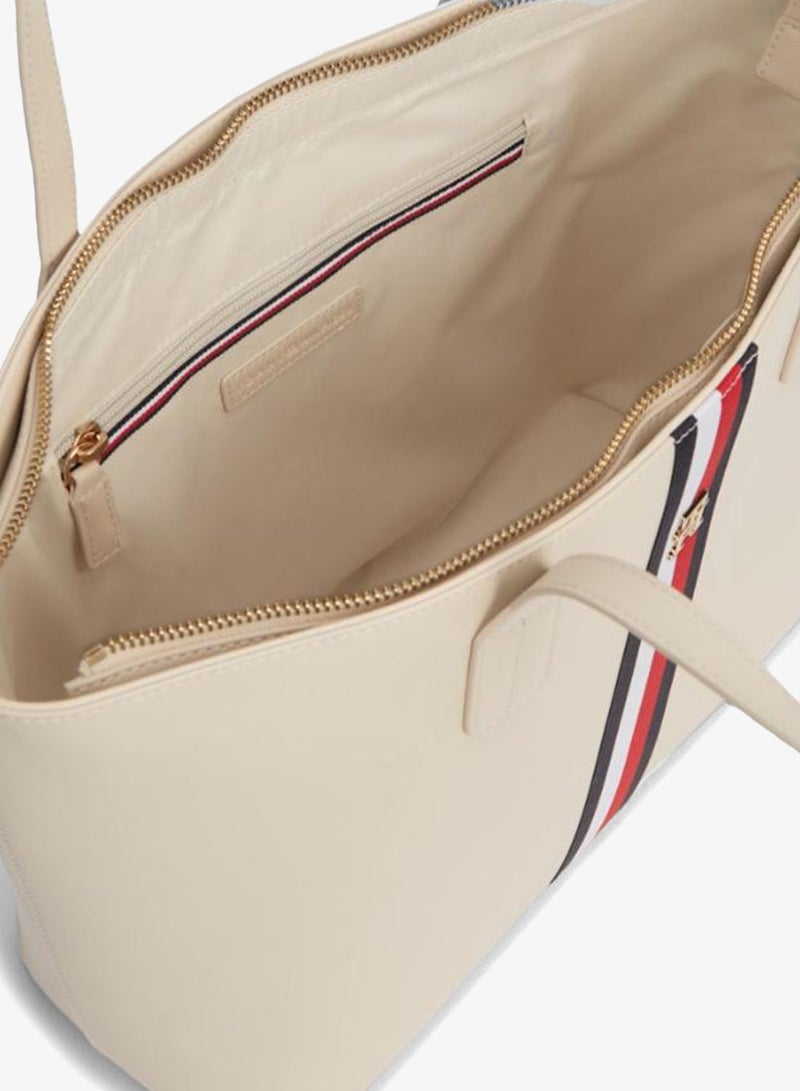 TOMMY HILFIGER TH Monogram Plaque Webbing Tote Bag - Image 5