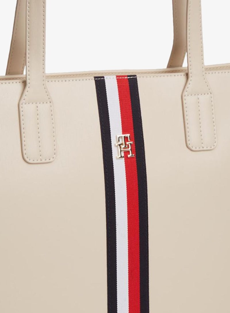 TOMMY HILFIGER TH Monogram Plaque Webbing Tote Bag - Image 4