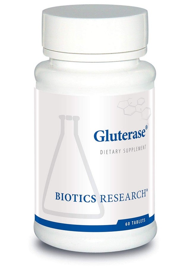 Biotics Research Biotics Research Gluterase Dietary Enzymes for Digesting Gluten, Specialized Enzyme Preparation, Tolerase, Gut-Supportive Nutrients, Okra, Marshmallow, Vitamin U Complex, 60 Tablets  - Image 1