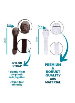 KidDough Furniture Safety Locks For Kids (4 Brown + 4 White Locks)  - Image 5