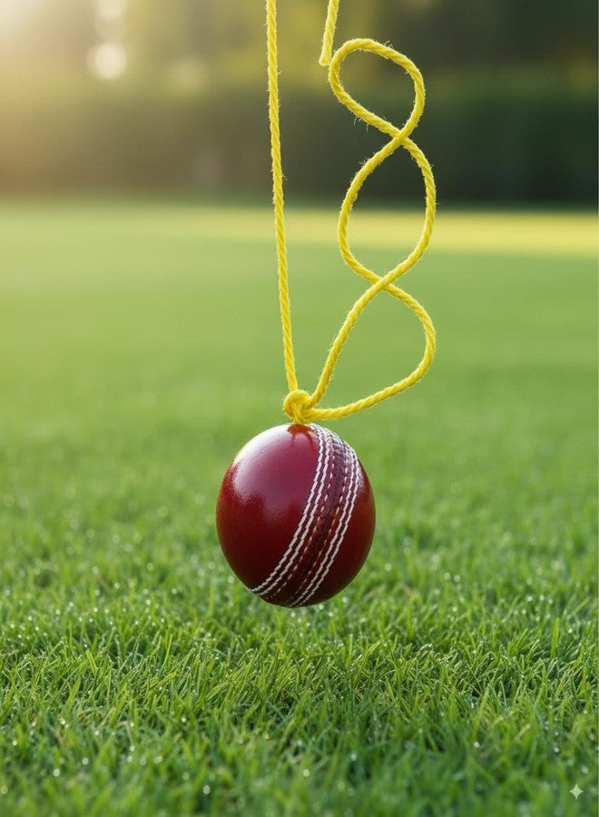 Diablo Cricket Ball Leather, Club Leather Hanging Practice Cricket Ball Pack of 1 - Image 4