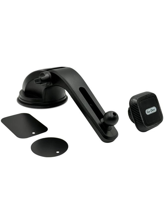 GO-DES - Car Center Console Magnetic Car Phone Holder Go-Des GD-HD679 - Image 1