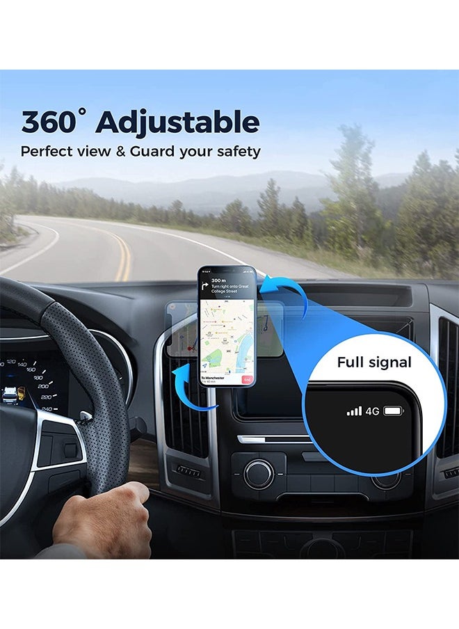 GO-DES - Car Center Console Magnetic Car Phone Holder Go-Des GD-HD679 - Image 1