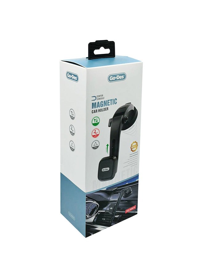 GO-DES - Car Center Console Magnetic Car Phone Holder Go-Des GD-HD679 - Image 1