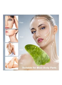 ORiTi ORiTi Gua Sha Board Jade Stone Guasha Scraping Massage Tool Facial Massager for Face Eyes Neck Body Skin Lifting & Tightening  - Image 5