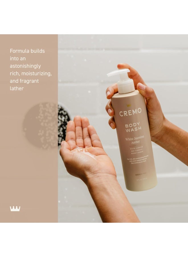 Cremo Skin Moisturizing White Jasmine Amber Women's Body Wash, Notes of White Jasmine, Red Currant, and Sweet Amber, 16 Fl Oz - Image 4
