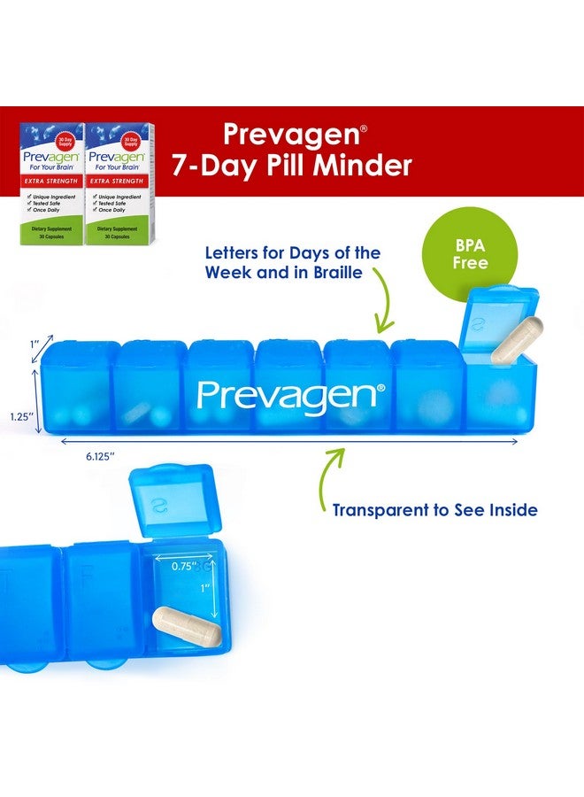 Prevagen Prevagen Extra Strength 20mg, 30 Capsules |2 Pack| with Apoaequorin & Vitamin D & Prevagen 7-Day Pill Minder - Image 2