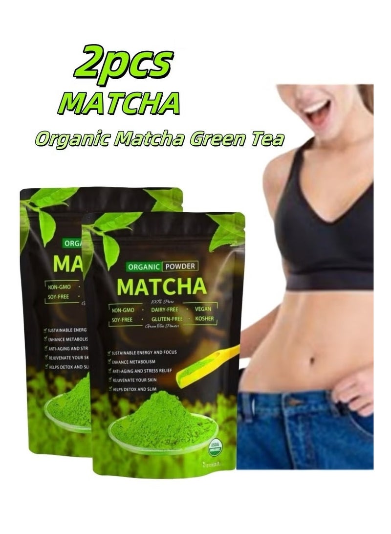 MATCHA Organic Japanese Premium Matcha Green Tea Powder, 100g (Pack of 2) - Image 1