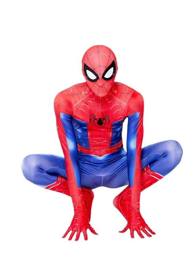 زي تأثيري مجموعة  نمط خارقة تأثيري كامل الجسم  دنة بذلة الاطفال الرجل العنكبوت اللباس (حجم الأطفال: 110-120cm) - Image 4