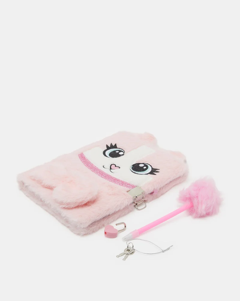 Redtag Pink Embellished Notebook