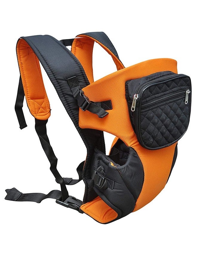 ANTIL'S Baby/Kids Carrier Cum Kangaroo Bag with Hip Seat for 4 to 18 Months with Additional Utility Pocket (Orange)