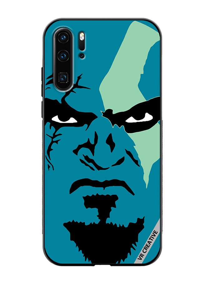 VR CREATIVE Protective Case Cover For Huawei P30 Pro Face God Of War Design Multicolour - Image 1