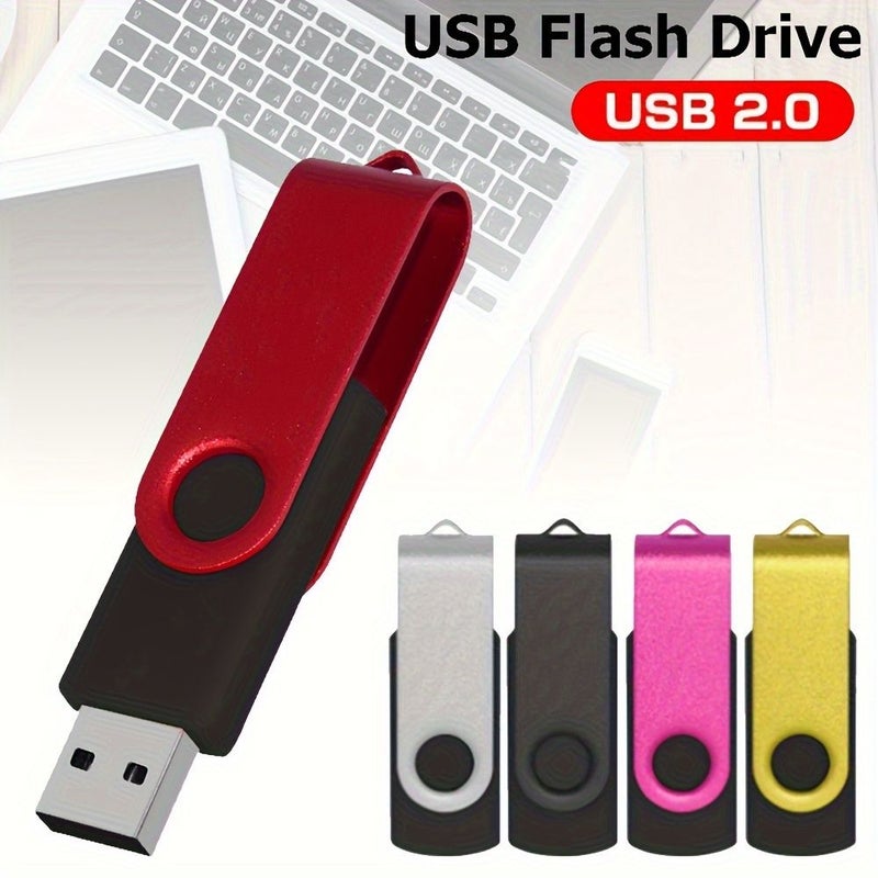 USB فلاش درايف سعة 1 جيجابايت أزرق معدني قلم درايف USB 2.0 عالي السرعة للتخزين للكمبيوتر الشخصي واللابتوب والتابلت ومشغل السيارة وجهاز الألعاب - Image 1