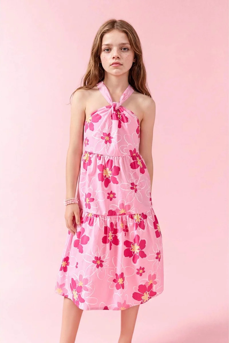 ديفاكتو Girl Strappy Woven Dress