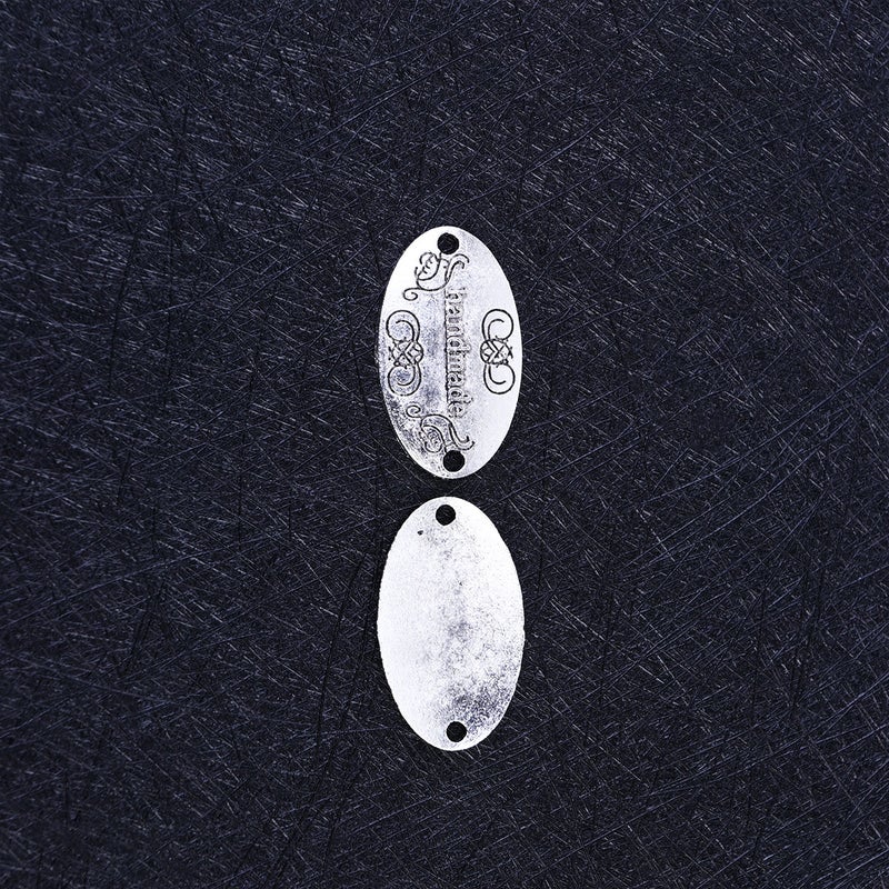 60pcs Retro Handmade Pendant Delicate Metal Label Charms DIY Jewelry Making Accessories For Necklace Bracelet(Ancient ) - Image 3