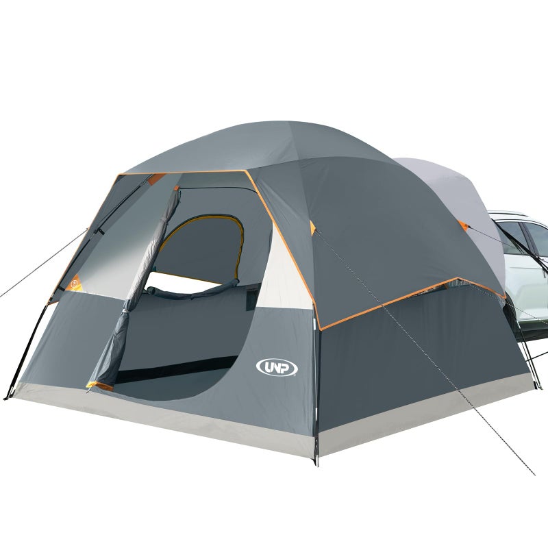 UNP SUV Dome Tent for Camping, Outdoor 6 Person Car Camping Tent, Easy Set Up SUV Tailgate Tent with Rainfly 10' x 10' Vehicle Camping Tent - Image 1