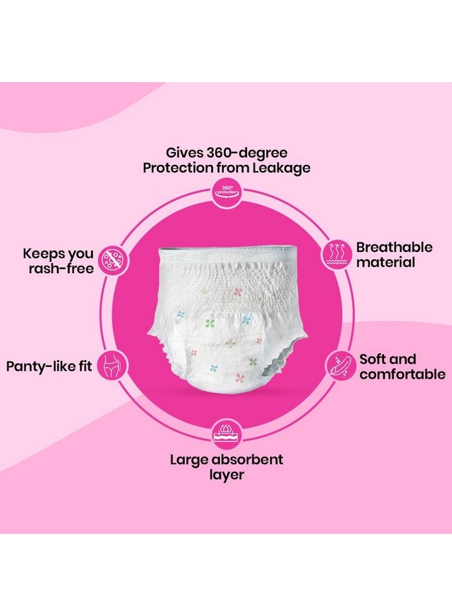 i-activ Period Panty For Women | M-L | Disposable Period Panties For Women Leak Proof | Maternity Pads For Heavy Flow Periods | Overnight 360 Degree Protection | Size-24" To 39" (Pack Of 10, M-L)  - Image 3