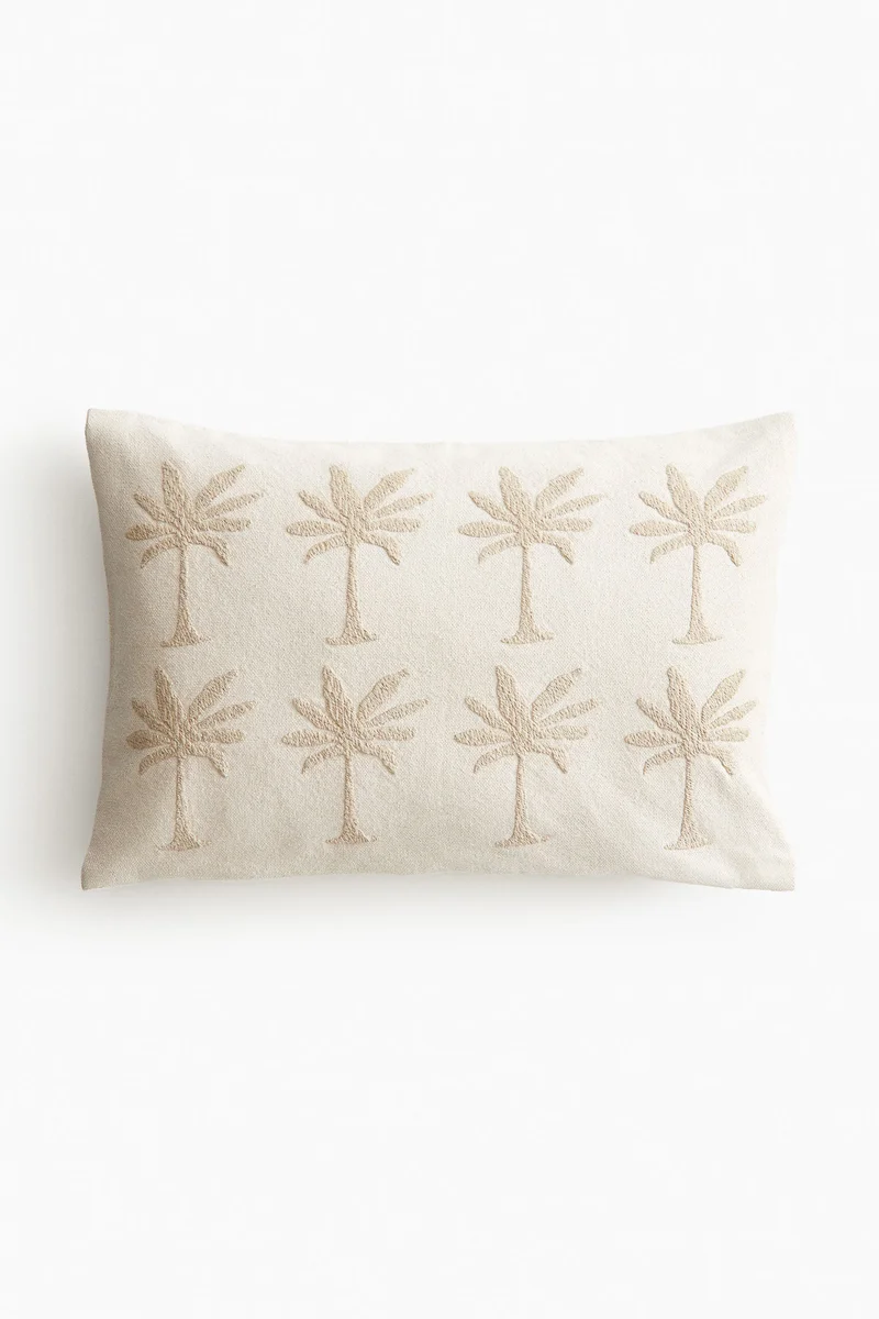 اتش اند ام غطاء وسادة بتطريزات