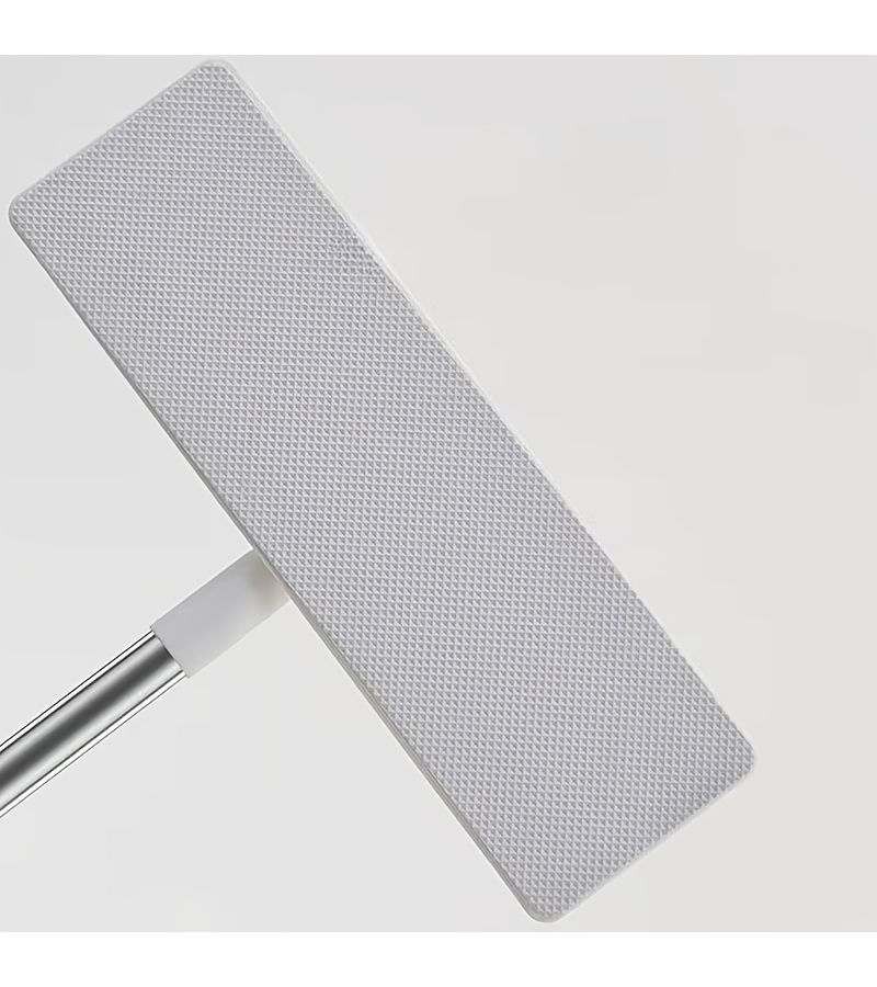 White Electrostatic Dust Mop With Telescopic Handle For Floor Wall And Countertop Cleaning - Image 4