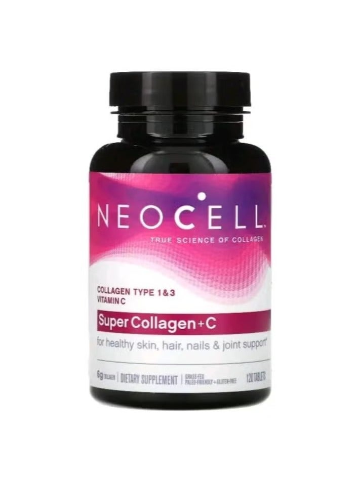 NEOCELL Super Collagen Type 1 And 3 Plus Vitamin C Tablets - 250 Count