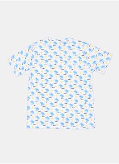 giggles T-SHIRT Serenity BLUE PRINTED Junior Boys  - Image 2