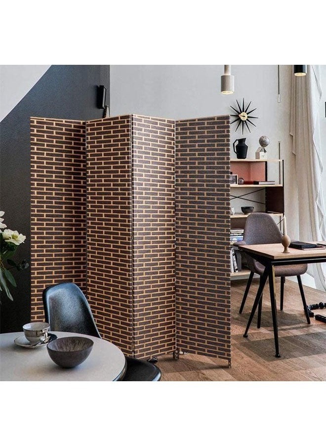 keke - 4-Panel Room Divider Screen for Privacy Partition - Image 1