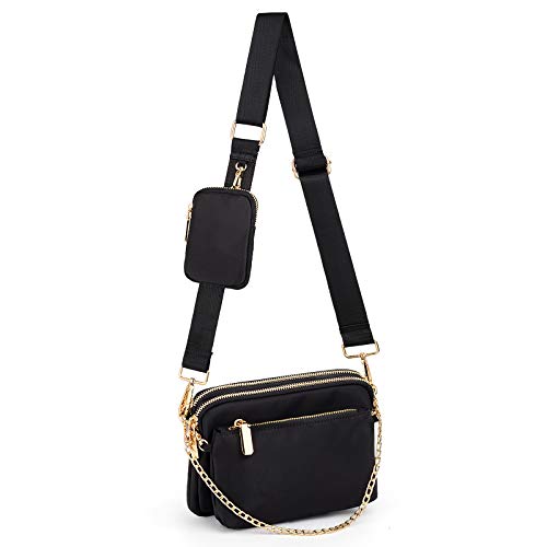 UTO Small Crossbody Bags for Women 3 in 1 Trendy Belt Purse Fashion Designer Mini Cute Sling Fanny Chest Pack - Image 1