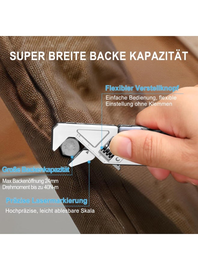 نكستول NexTool MultiTool W2 8-in-1 Multi Tool with Adjustable Wrench, Multi-Tool Pliers, Knife, Screwdriver and File, Multi Tool with 9-in-1 Tip Kit and Nylon Case - Image 5