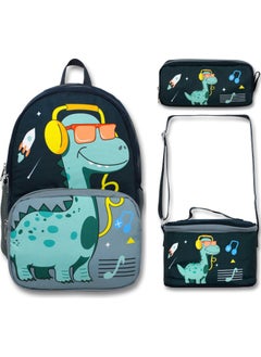 Famebag -Ümit Bag Dinosaur School Bag Lunch and Pencil Bag Set  - Image 1