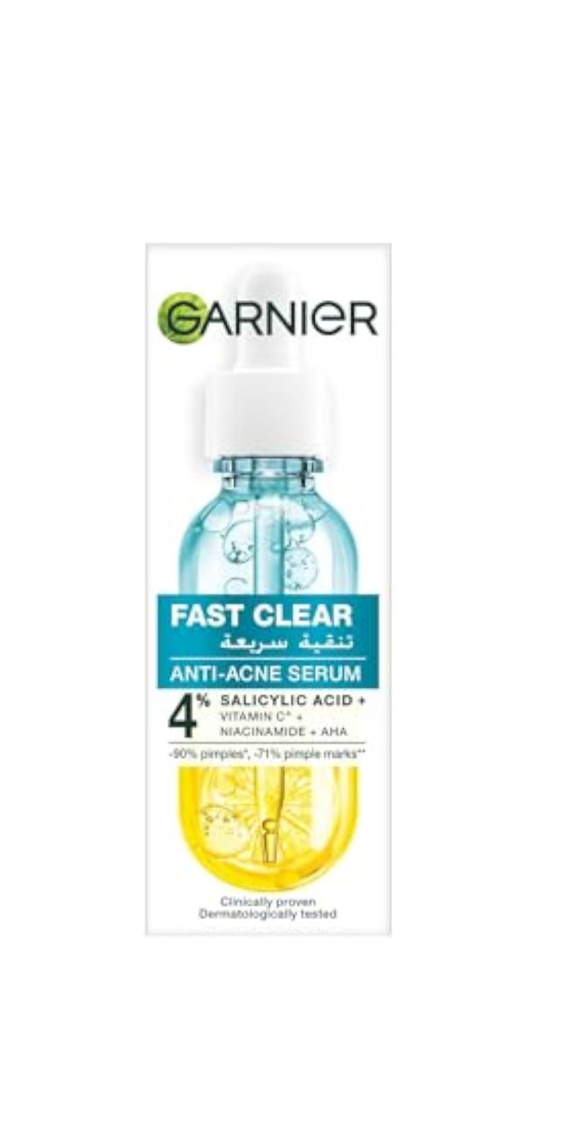 Garnier Skinactive Fast Clear Booster Face Serum, For Acne Prone Skin, With Salicylic Acid, 30ml - Image 1