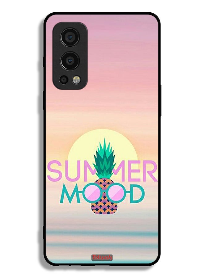 Tolwak OnePlus Nord 2 5G Protective Case Cover Summer Mood - Image 2