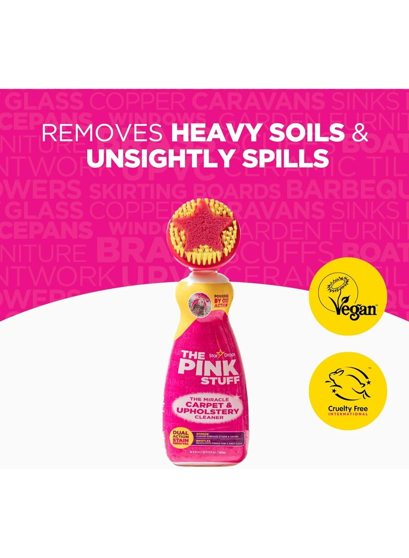 THE PINK STUFF The Pink Stuff Carpet & Upholstery Stain Remover, Oxi Cleaner with Scrubber, 16.9 fl oz - Image 2