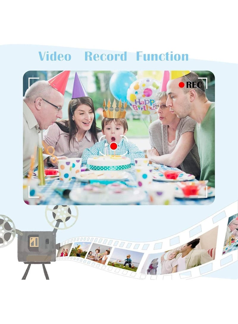 Halamine Kids Mini Digital Camera, LCD 2inch HD Digital Camera Video Photo Recorder Kids , Rechargeable, Green - Image 2