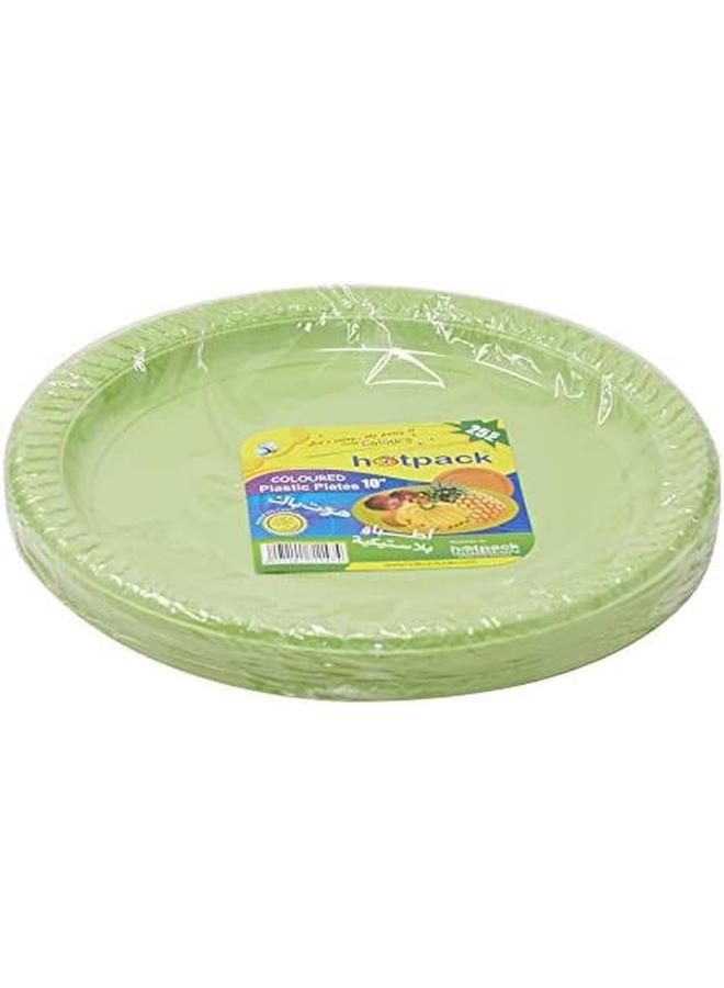 Hotpack Colored Plastic Plates 10 Inch Multicolor 25 Pieces - Image 2