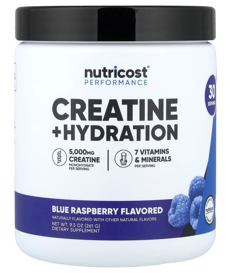 Performance Creatine + Hydration Blue Raspberry 9.3 oz (261 g)