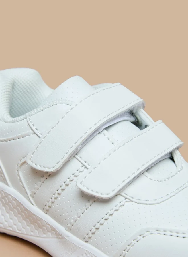 LBL by Shoexpress Boys Solid School Shoes With Hook And Loop Closure