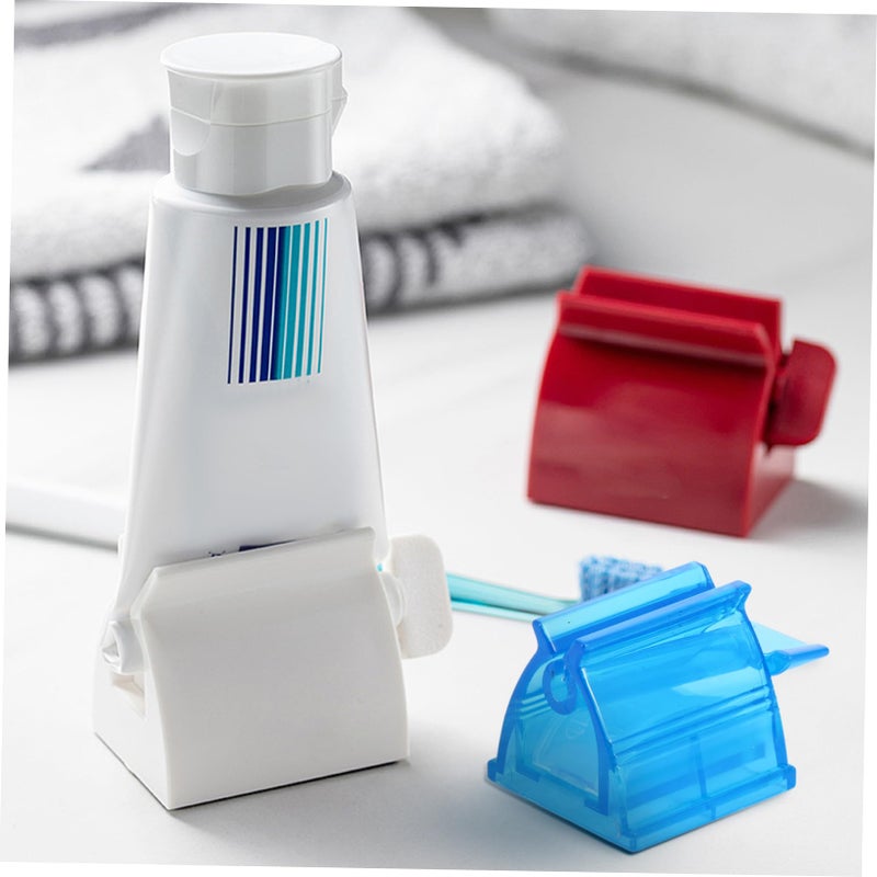 Toothpaste Squeezer Dispenser 3 Piece Set Bathroom Accessories ABS Plastic - Image 5