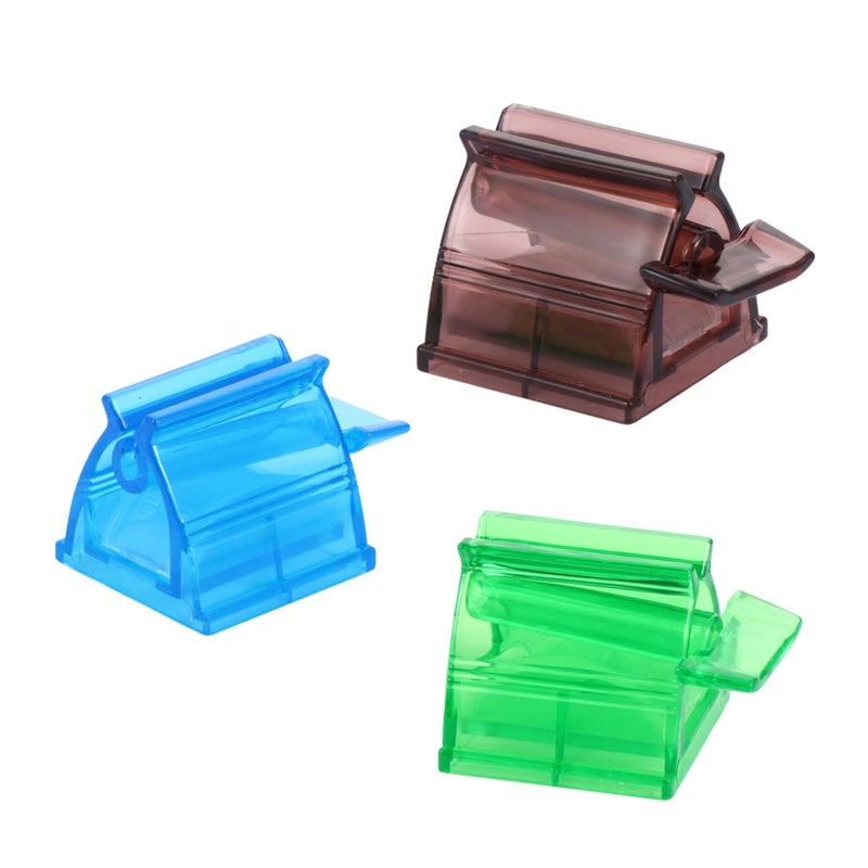 Toothpaste Squeezer Dispenser 3 Piece Set Bathroom Accessories ABS Plastic - Image 2