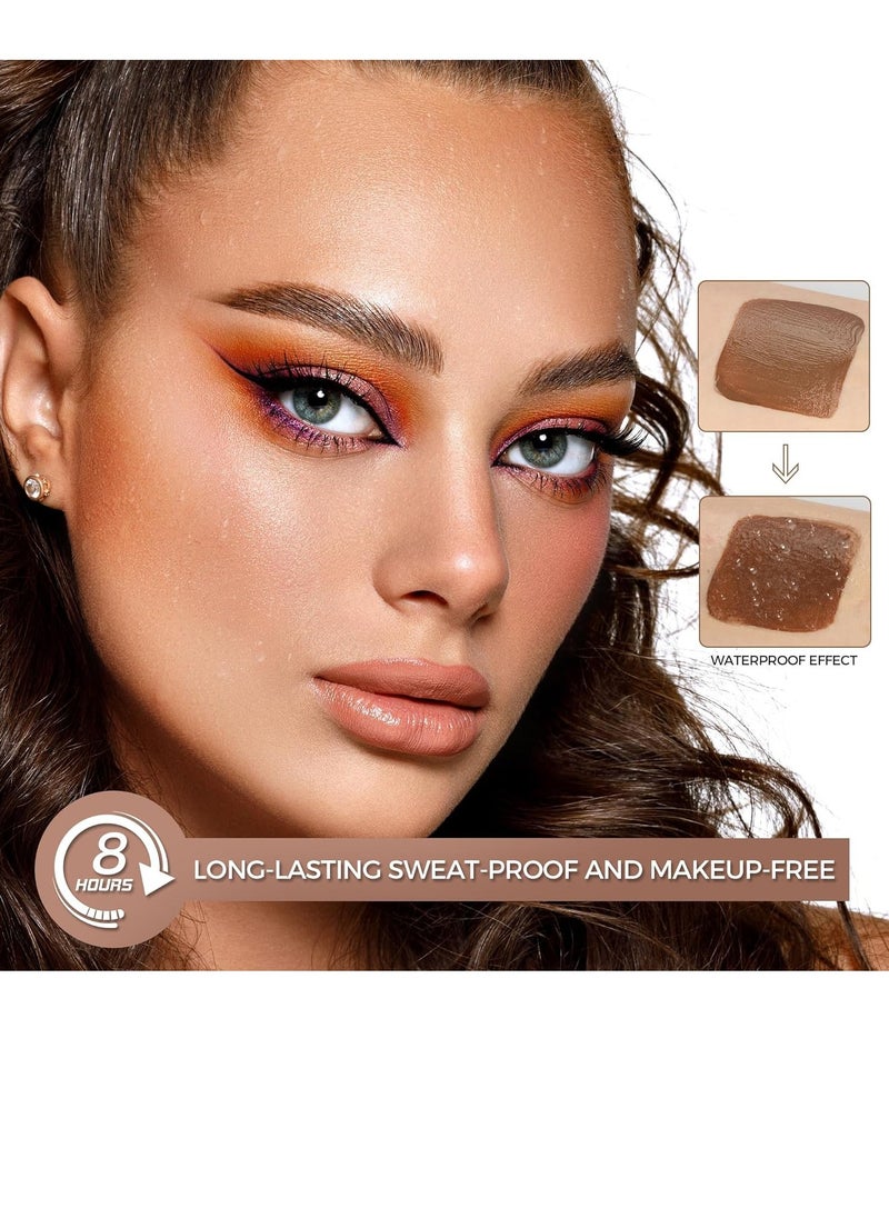 Anglicolor Contour Stick With Cushion Applicator,Liquid Contour Wand,Cream Contour Smooth,Bronzer Stick Lightweight Liquid Bronzer For Face (02#Fair/Medium)  - Image 2