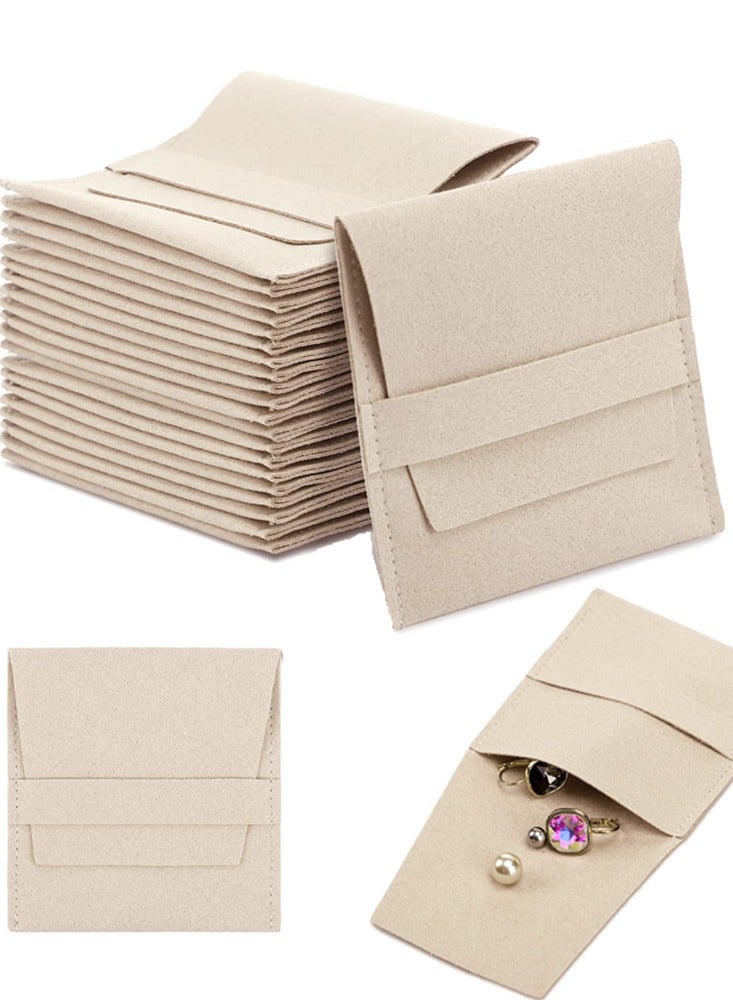 KASTWAVE 20 Pcs Jewelry Packaging Bag Luxury Small Jewelry Gift Bags Microfiber Bag for Bracelet Necklace Packaging - Image 1