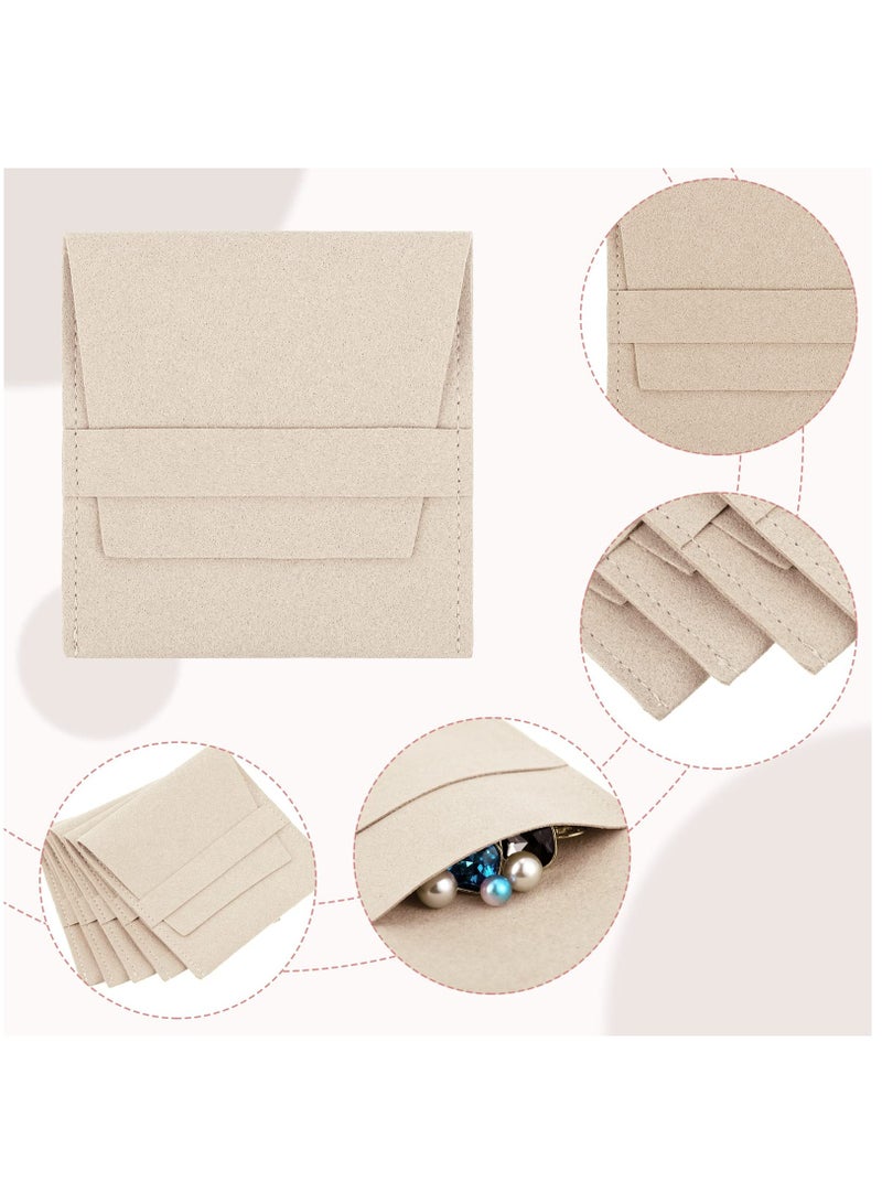 KASTWAVE 20 Pcs Jewelry Packaging Bag Luxury Small Jewelry Gift Bags Microfiber Bag for Bracelet Necklace Packaging - Image 3