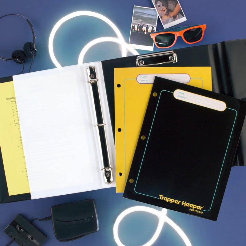 Mead Trapper Keeper Binder, Retro Design, 1 Inch Binder with Folders and Pockets, Holds 8-1/2" x 11" Paper, Glow (260038FM-ECM) - Image 4