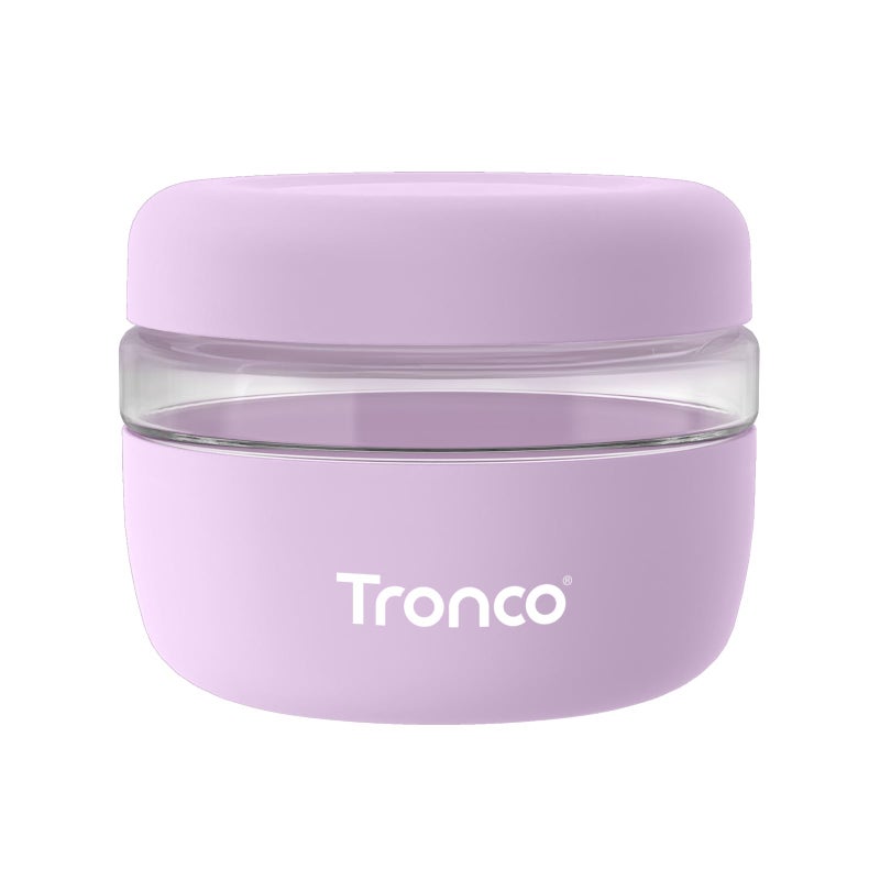 Tronco 16 oz Glass Food Storage Containers with Lids, Airtight, Leak & Spill Proof Glass Lunch Bowls for Meal Prep, Salad, Yogurt, Soup & Stew, Microwave & Dishwasher Safe, BPA-Free, Set of 1 - Image 1