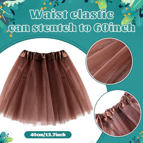 XLSXEXCL 4 Pieces Horse Animal Costume Horse Ears Headband Bow Tie with Tail Tutu for Women Halloween Christmas Carnival Cosplay Party Animal Suit - Image 3