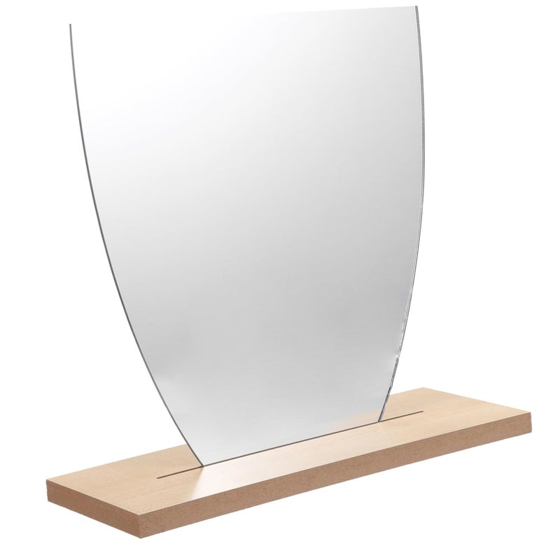 Sturdy Stand Vanity Mirror Aesthetic Irregular Shape for Bedroom Travel Professional Use - Image 4