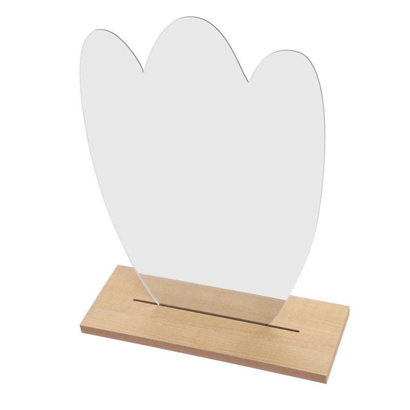 Sturdy Stand Vanity Mirror Aesthetic Irregular Shape for Bedroom Travel Professional Use - Image 2