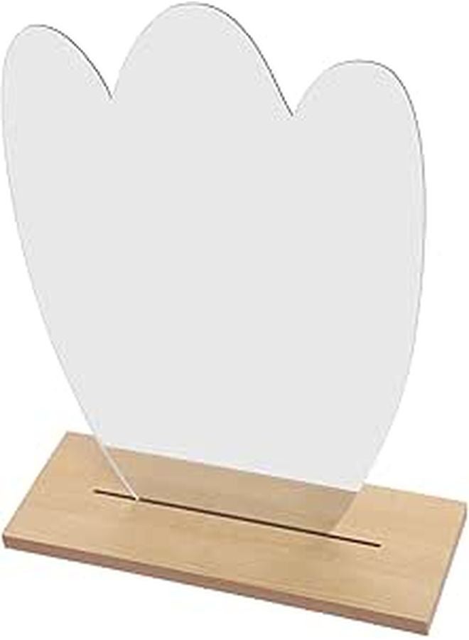 Sturdy Stand Vanity Mirror Aesthetic Irregular Shape for Bedroom Travel Professional Use - Image 1