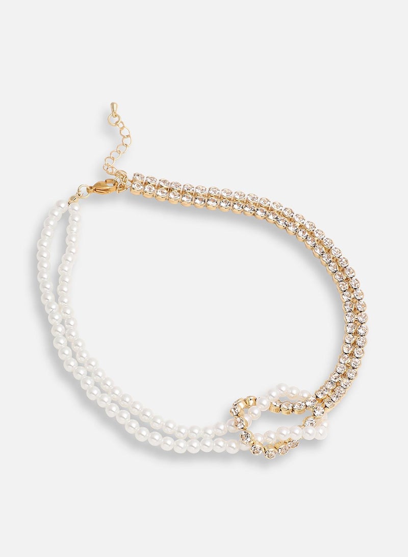 SOHI Party Multi-Layer Artificial Necklace Jewellery - Image 2