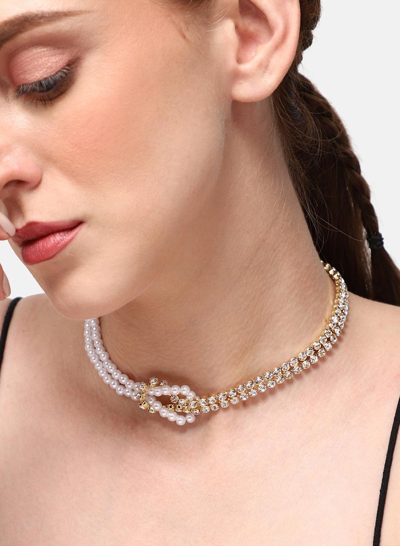 SOHI Party Multi-Layer Artificial Necklace Jewellery - Image 1
